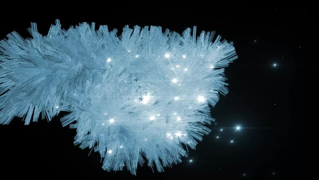 Abstract Christmas New Year Girlande Background Digital Rendering