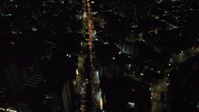 bucaramanga vista cinematica vista completa de la ciudad de noche presentacion