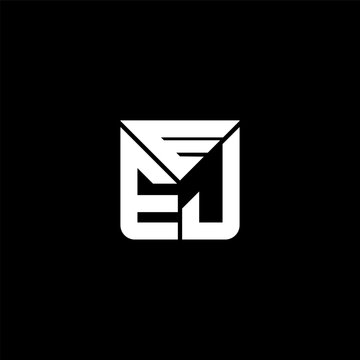 EEJ letter logo abstract creative design. EEJ unique design	
