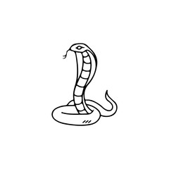 vector illustration of a cobra snake