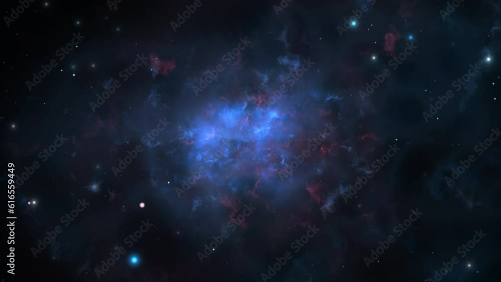 Wall mural interstellar journey seamless loop
