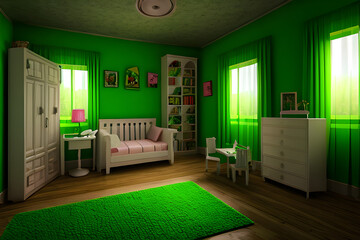 interior of a bedroom