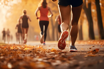 Active Lifestyle in Autumn - Generative AI