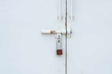 door was locked with a key.