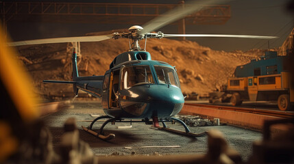 Obraz premium helicopter in action