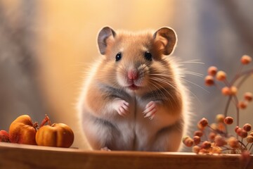 a mouse standing on its hind legs