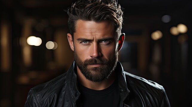 a man with a beard and mustache