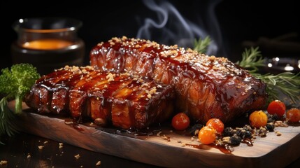 a close up of food