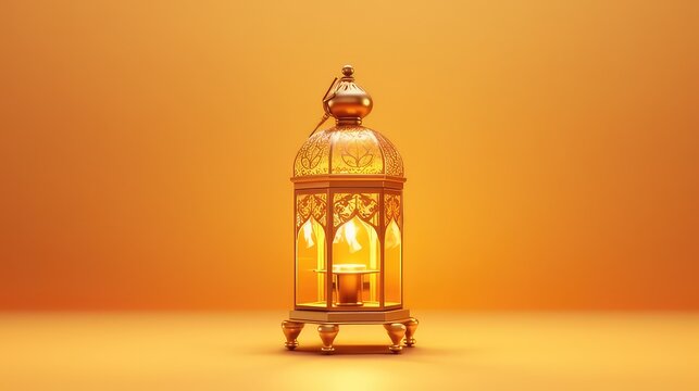 Islamic background with golden lattern