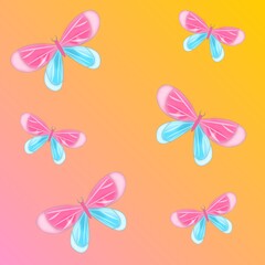 pattern with butterflies