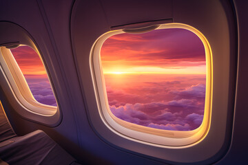 Sunrise from Above the Clouds - Generative AI