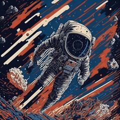 astronaut lost in space