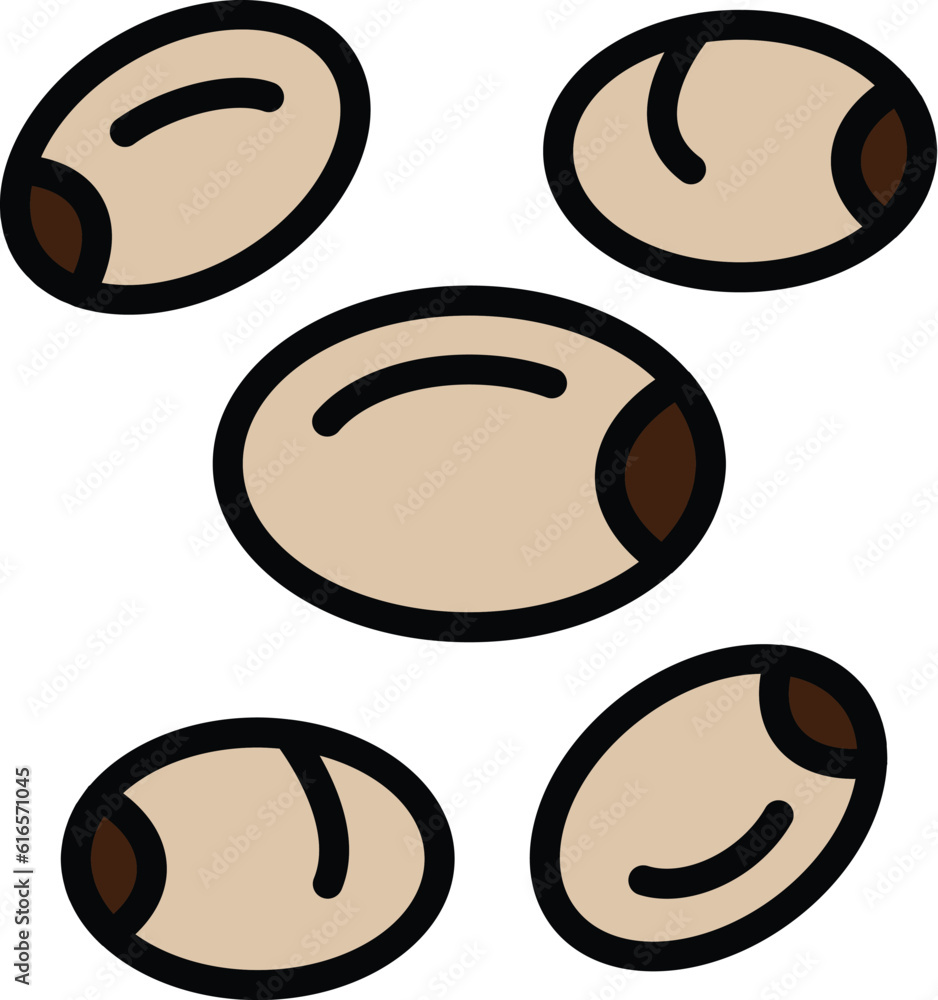 Poster lentil diet icon. outline lentil diet vector icon for web design isolated on white background color 