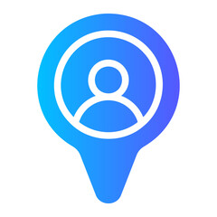 pin gradient icon