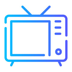 tv gradient icon