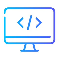 web development gradient icon