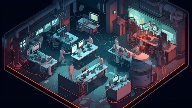 Journey into the Virology Laboratory: An Immersive 3D Illustration Unveiling the Secrets of Viral Research