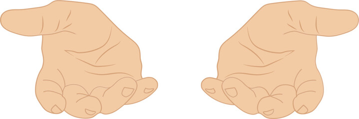 open arms hand gesture