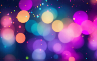 Colorful bokeh art background, Generative AI Illustration.