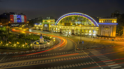Fototapeta na wymiar Hua lamphong train station, in Bangkok.