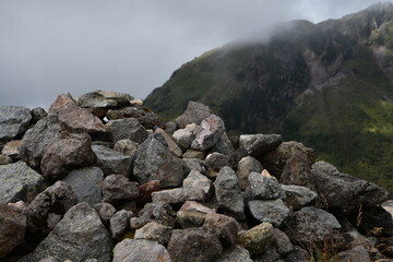 ケルンと仲秋の仲秋の日光白根山
