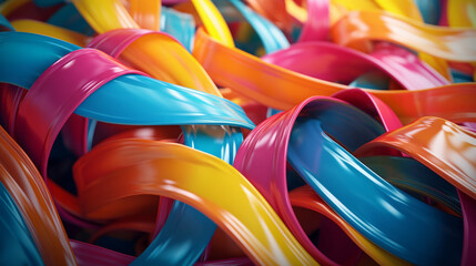 elegant abstract flowing colourful lines background