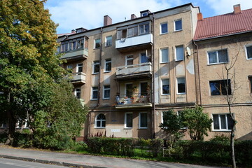 Residential building on Komsomolskaya Street in Kaliningrad