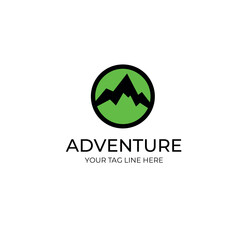 ADVENTURE logo icon vector design template. Creative Symbol illustration