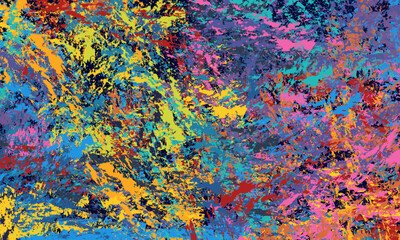 Abstract handrawn painting wallpaper background vector. Artistic colorful grunge texture and pattern. 