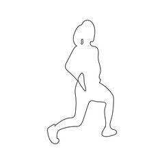 people icon gymnastic person icon vector