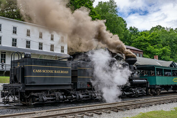 Obraz na płótnie Canvas steam locomotive