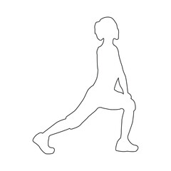 people icon gymnastic person icon vector