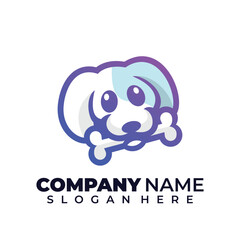 dog with skull lineart or outline coloring logo