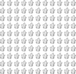 Lots of monochrome cartoon diamonds or mineral stones