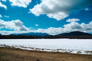 clouds over the river
