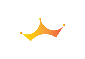 Crown design on white background