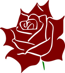 red rose icon