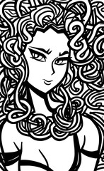medusa monster cartoon
