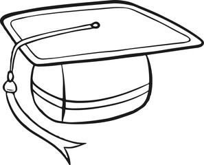 school doodle graduation cap