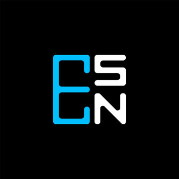 ESN letter logo abstract creative design. ESN unique design	