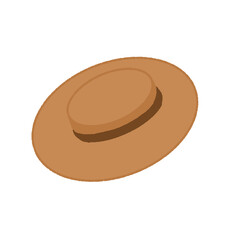 Fototapeta na wymiar Brown hat