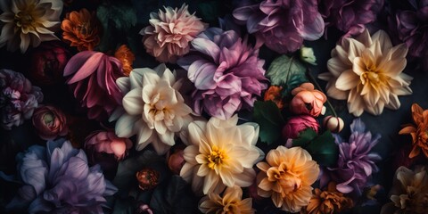 Obraz na płótnie Canvas peonies design love background spring color blossom pastel valentine watercolor flower. Generative AI.