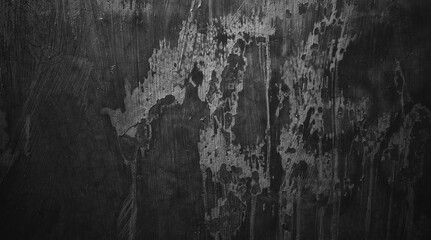 Black wall background of natural paintbrush stroke textured cement or stone old. concrete texture...