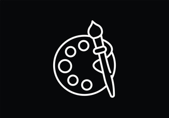 illustration of a painting instrument