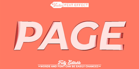 Paper Page Editable Text Effect Template
