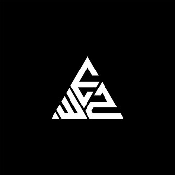 EWZ letter logo abstract creative design. EWZ unique design	