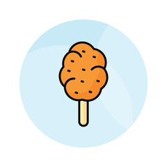 An icon of maple taffy in modern style, ready to use and download