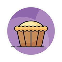Creatively designed vector of butter tart in modern style, ready to use icon