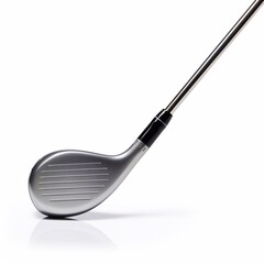 golf club and ball isolated on the white background generative AI 