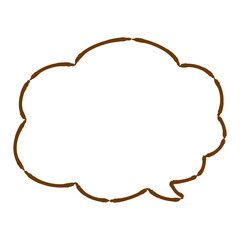 もこもこのかわいい吹き出し